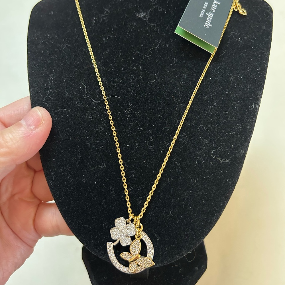 Kate Spade Gold and Silver Charm Necklace